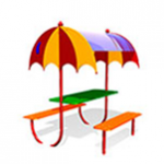 Детский столик с навесом «Зонтик»